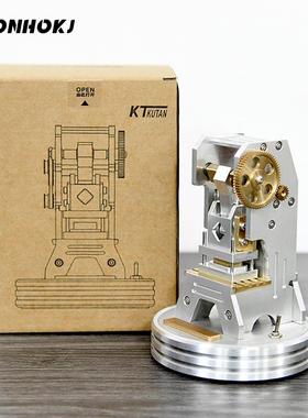 高档电动办工冲床件高级感摆小众高档公室桌面金属机械模型艺品礼