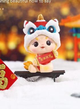 工艺品福龙贺喜公仔树脂装饰摆件