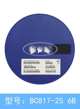 贴片三极管BC817-25SOT-23丝印6B0.5A/45VNPN晶体管现货