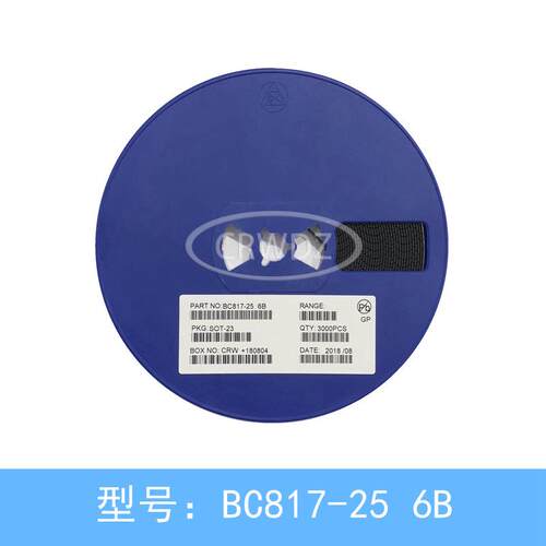 贴片三极管BC817-25SOT-23丝印6B0.5A/45VNPN晶体管现货