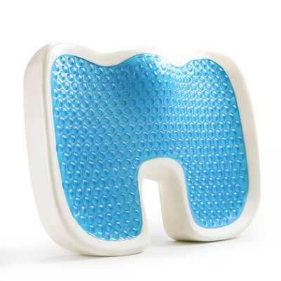 夏季清凉凝胶坐垫 学生记忆棉坐垫 慢回弹加厚办公室坐垫
