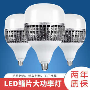 大功率led灯车间厂房节能超亮球泡e27螺口鳍片灯36W50W仓库工矿灯