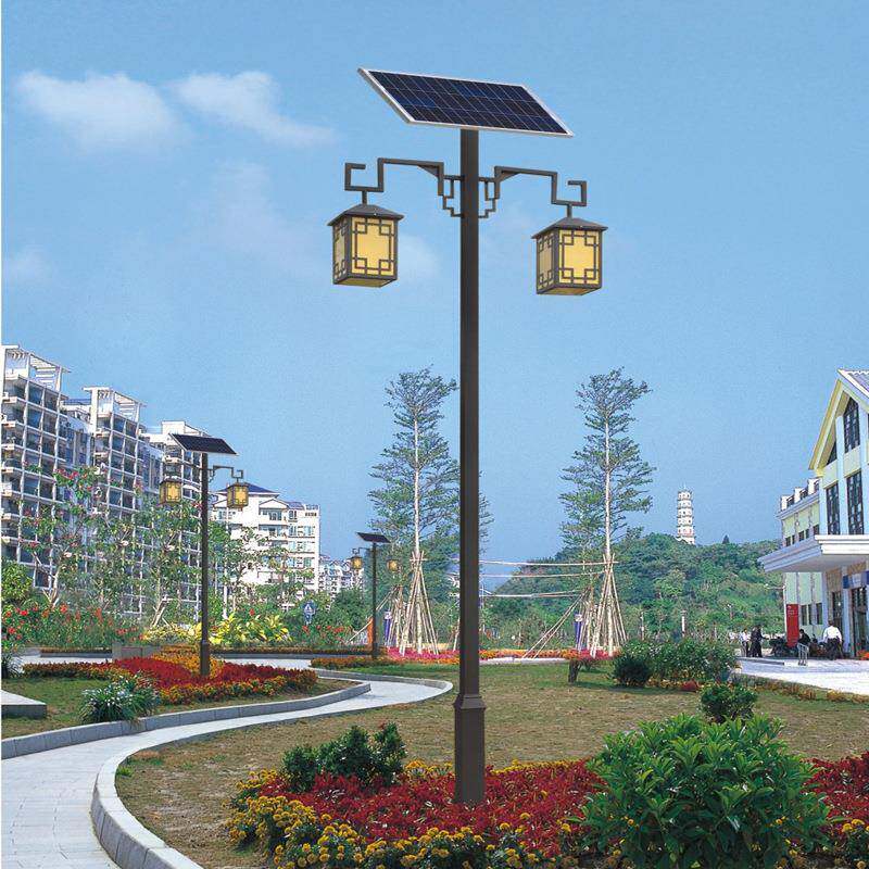 中式仿古特色庭院灯小区道路照明装饰光伏LED太阳能庭院灯