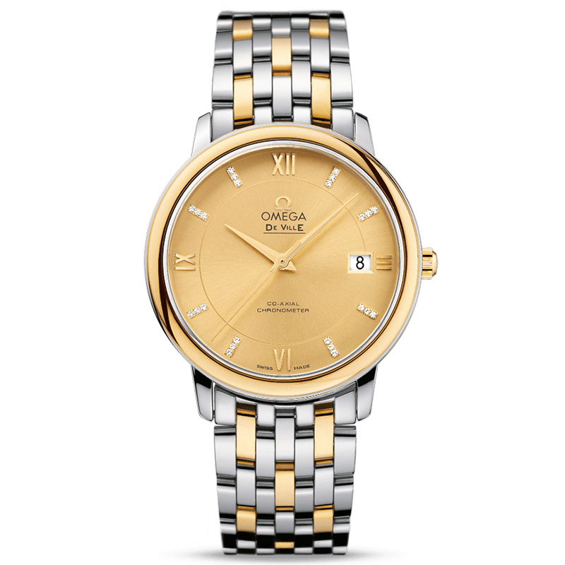 [9.8新]欧米茄碟飞间金自动机械男表424.20.37.20.58.001