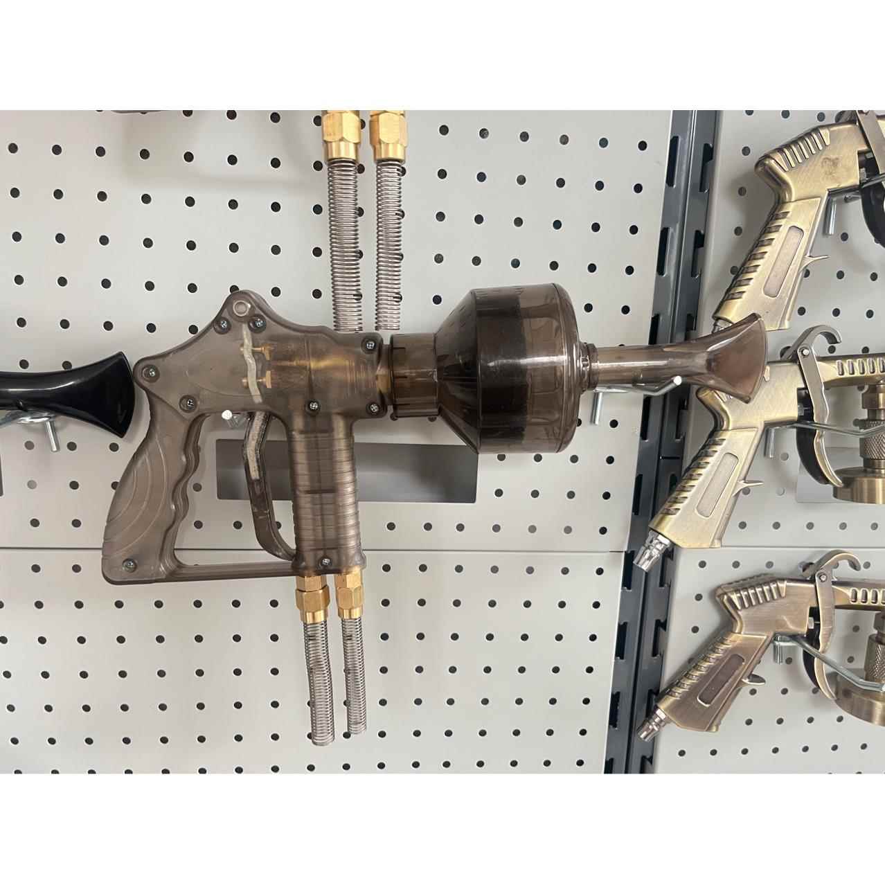 双管透明泡沫枪水气同开混合双管枪一体一个单开关接自助洗车