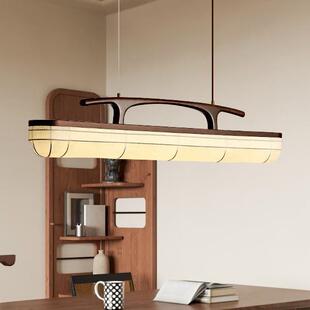 中式 2327 餐厅个吊灯书房古一字长条吊灯创意性吧新台茶室实木XJ