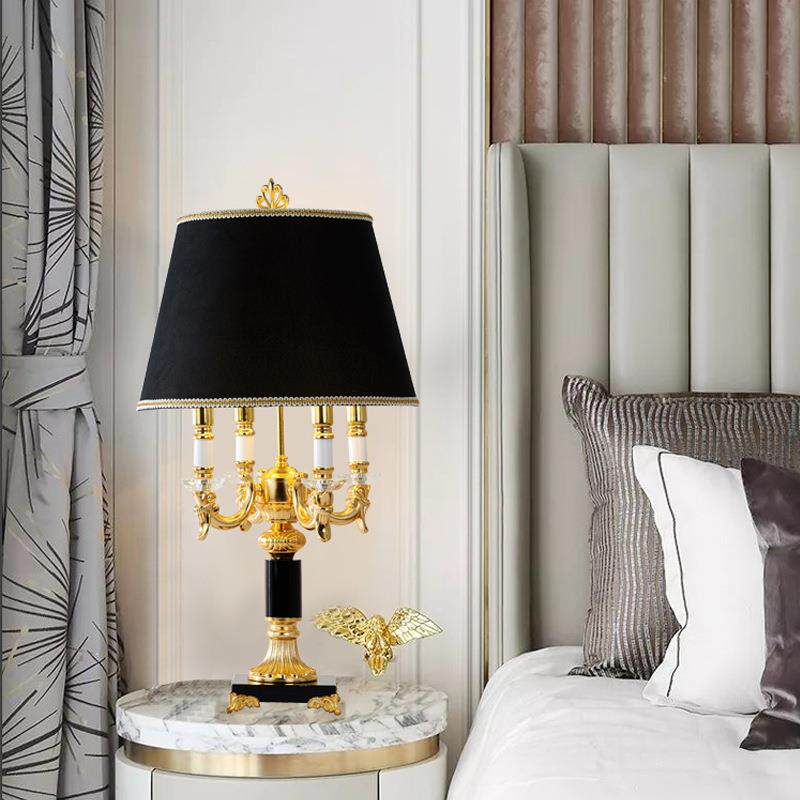 欧式水晶台灯客厅卧室床头灯奢华高档美式别墅房间样板房大号台灯