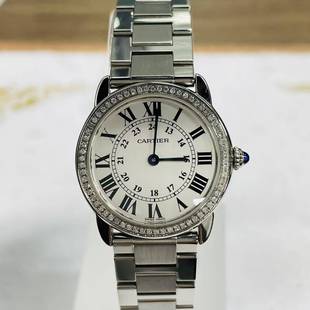 [9.8新]卡地亚伦敦系列手表女后镶钻石英机芯女款腕表W6701004