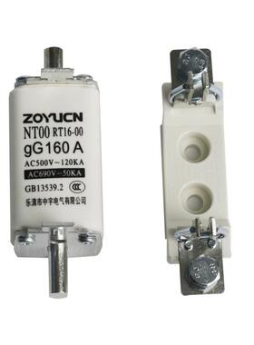 低压熔断器熔芯 RT16-00陶瓷保险丝底座NT00/NT1 63A100A125A160A