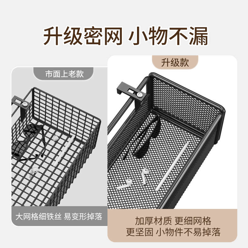 床边挂篮床头置物架挂式床上悬挂收纳篮可调节间距收纳筐宿舍好物