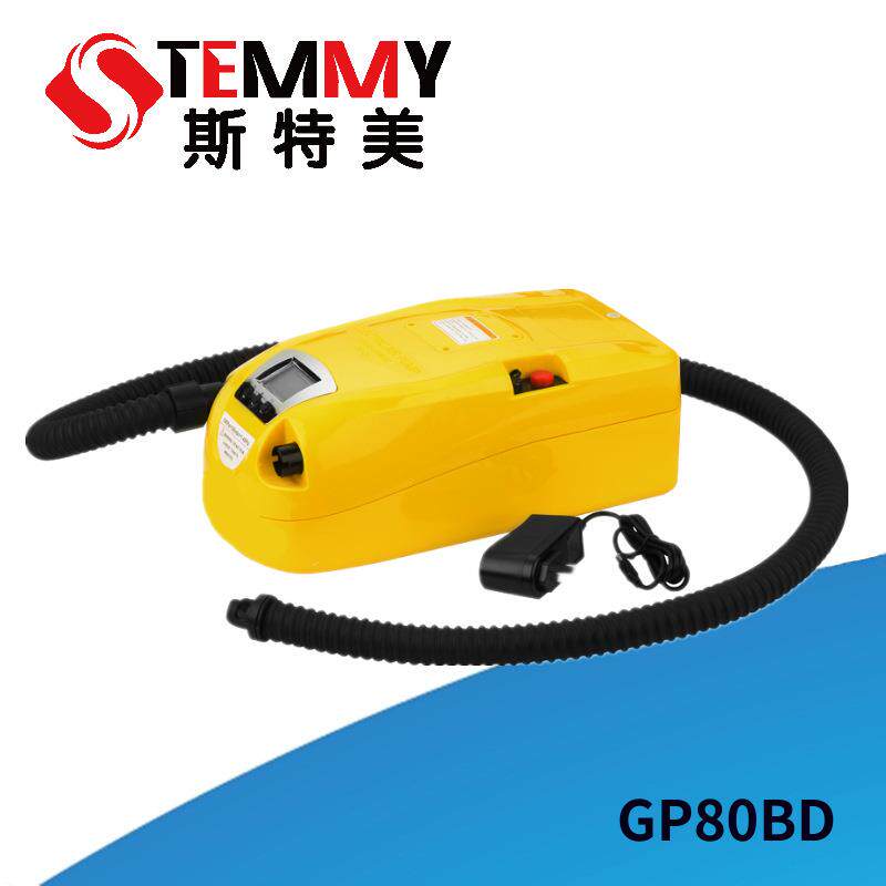 GP80BD冲锋舟钓鱼船橡皮艇皮划艇钓台气垫电动充气泵
