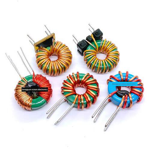 现货12*6*4 100UH双0.7线 分绕磁环共模电感 共模滤波器 锰锌磁环