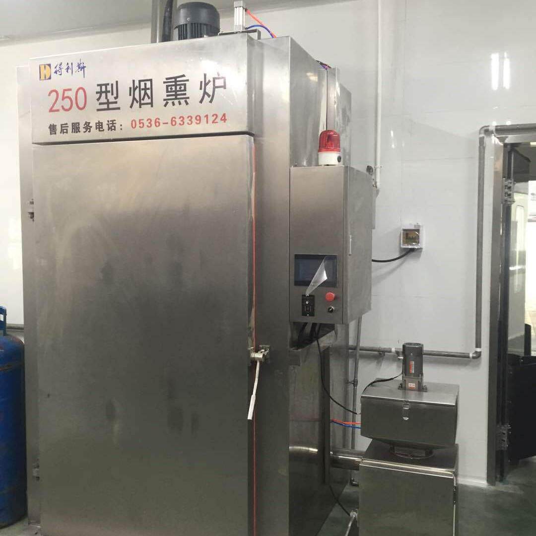 250型全自动烟熏炉 腊肉烟熏炉 熟食烧烤烟熏炉 烟熏蒸煮上色