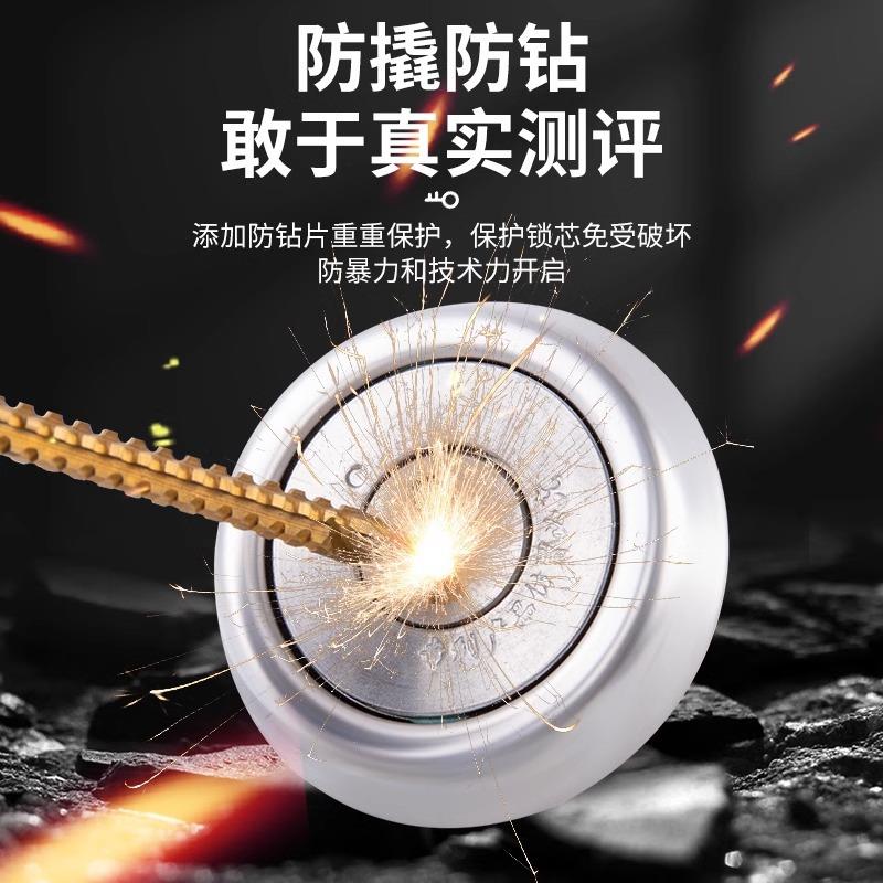 外装门锁家用通用型老式防盗门锁具木门大门锁红古铜铁门锁防盗锁
