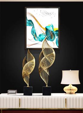 现代简约轻奢装房饰8526摆创件玄关客厅酒柜设计师样板别品墅意摆