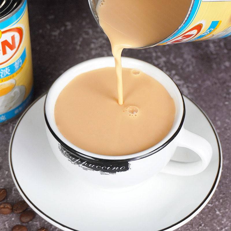 5罐包邮马来西来FN星狮植脂淡奶390g淡炼乳皇茶咖啡奶茶甜品原料