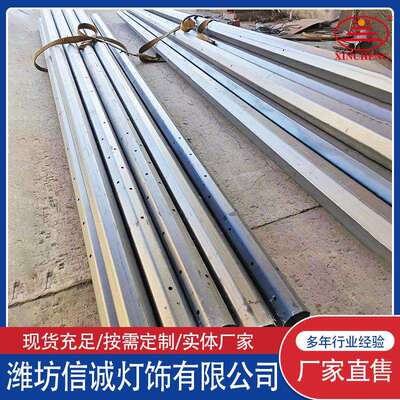 路口景区小区安防监控立杆设备电警杆立柱视频八棱监控杆