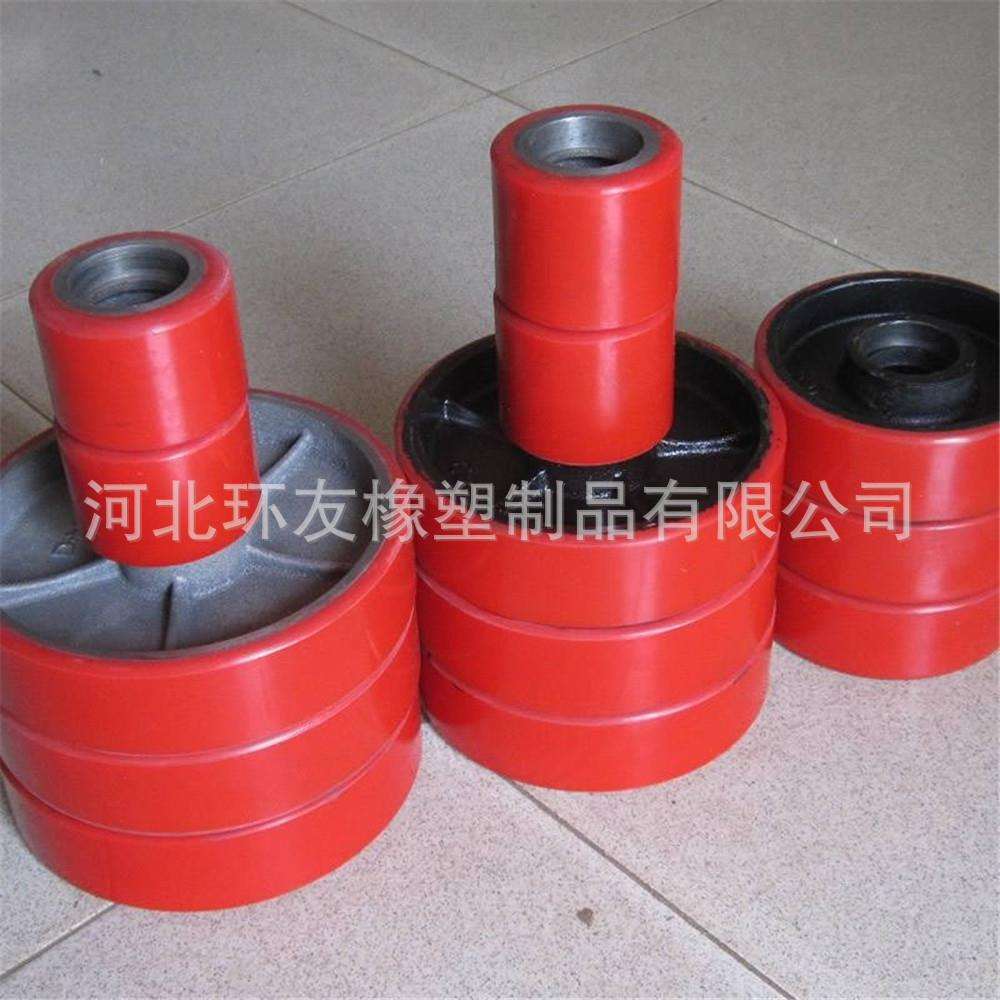 供应85-90聚氨酯高耐磨不锈钢覆膜机胶辊不脱胶超耐磨