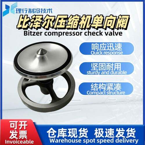 Bitzer比泽尔制冷压缩机配件单向阀螺杆机单向阀85系列