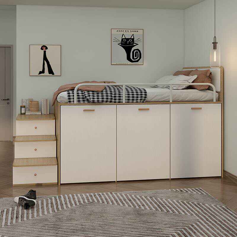 成人儿童半高床组合榻榻米床衣柜一体省空间多功能楼梯床抽拉衣柜