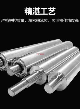 托辊8OVX/76无动力筒镀锌不锈钢流滚水传辊送带胶5主动被动滚轴