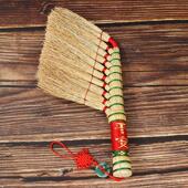 老式 东北扫炕笤帚天然植物高粱苗扫把新房扫床结婚扫车搬家红床刷