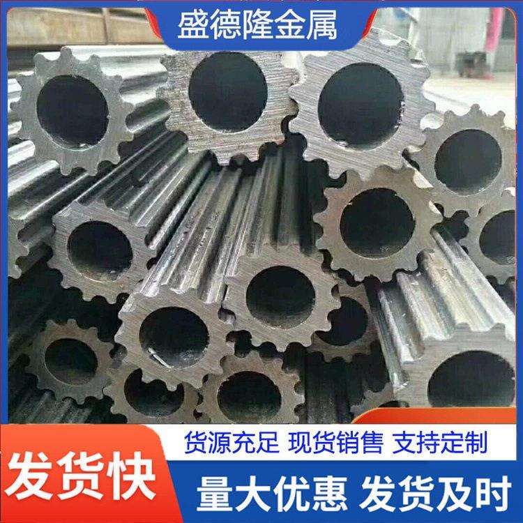 异型管厂管材铡草机用60梅花钢管来图制作多边梅花管异型钢管加工