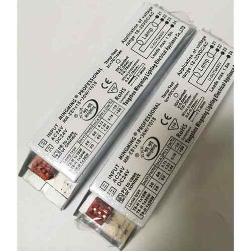 AC DC24V电子镇流器T8 18W30W36W 118-40 218-40 一拖一二整流器