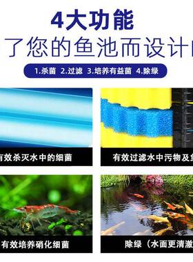 森过桶反冲洗庭院水循森环过滤滤器锦鲤鱼池过滤系统水过族949滤