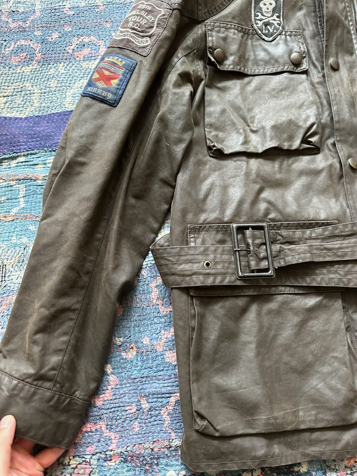 Ralph Lauren RRL Oiled Wax Jacket — detail