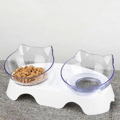 Raised Cat Food Bowls High Temperature Resistant Safe Cat