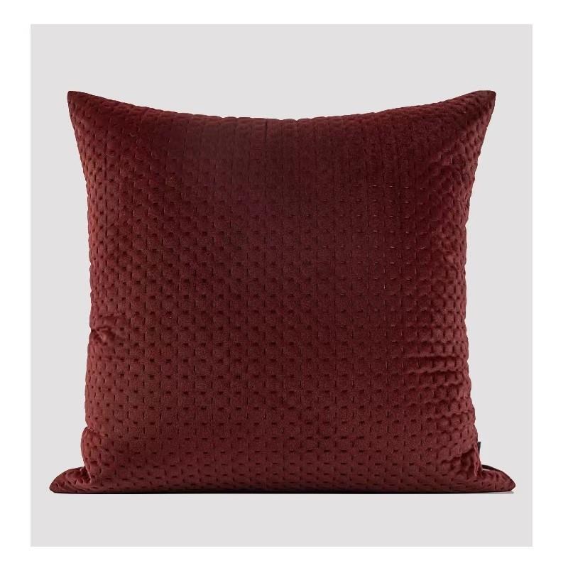 简约现客样厅沙发板间抱枕压皱拼接代绣GUU花展厅板房软样装抱垫