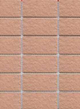 45×95mm外墙瓷砖彩码砖纸皮砖粉红色麻面带黑点外墙砖物业装修