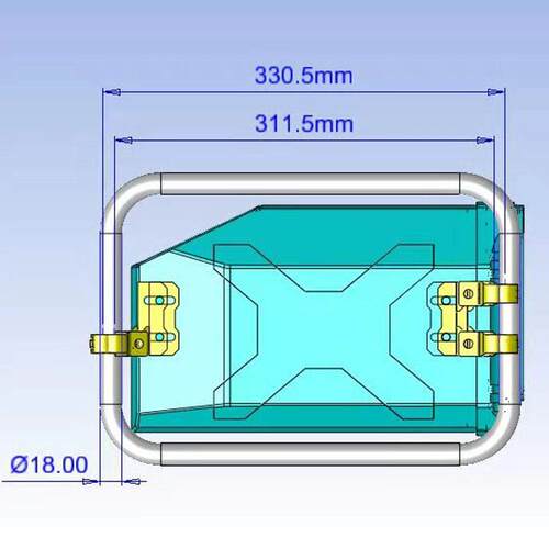 摩托车边箱内侧工具箱适合BMW水鸟R1200GS/贝纳利TRK502 低侧排气