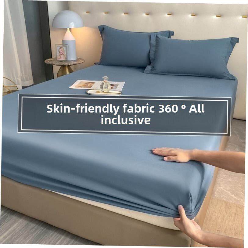 mattress cover bed sheet fitted single bedsheet elastic band - 实物图