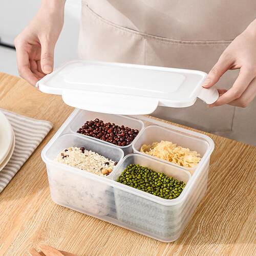 Separated transparent refrigerator storage food freshness bo