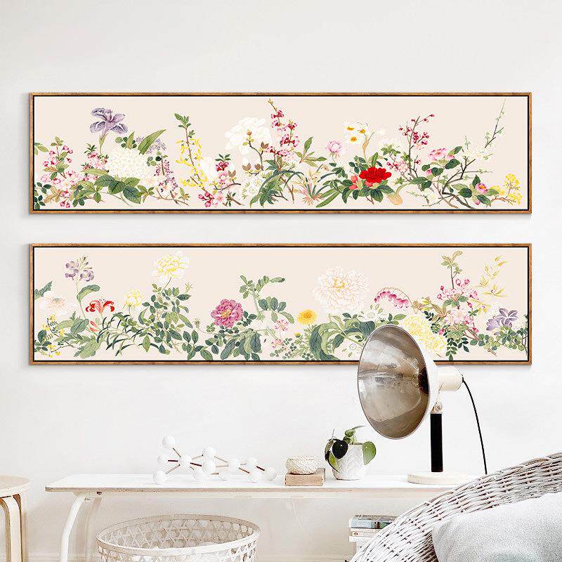 卧室装饰画床头画现代简约新中式客厅挂画沙发背景墙画酒店壁画