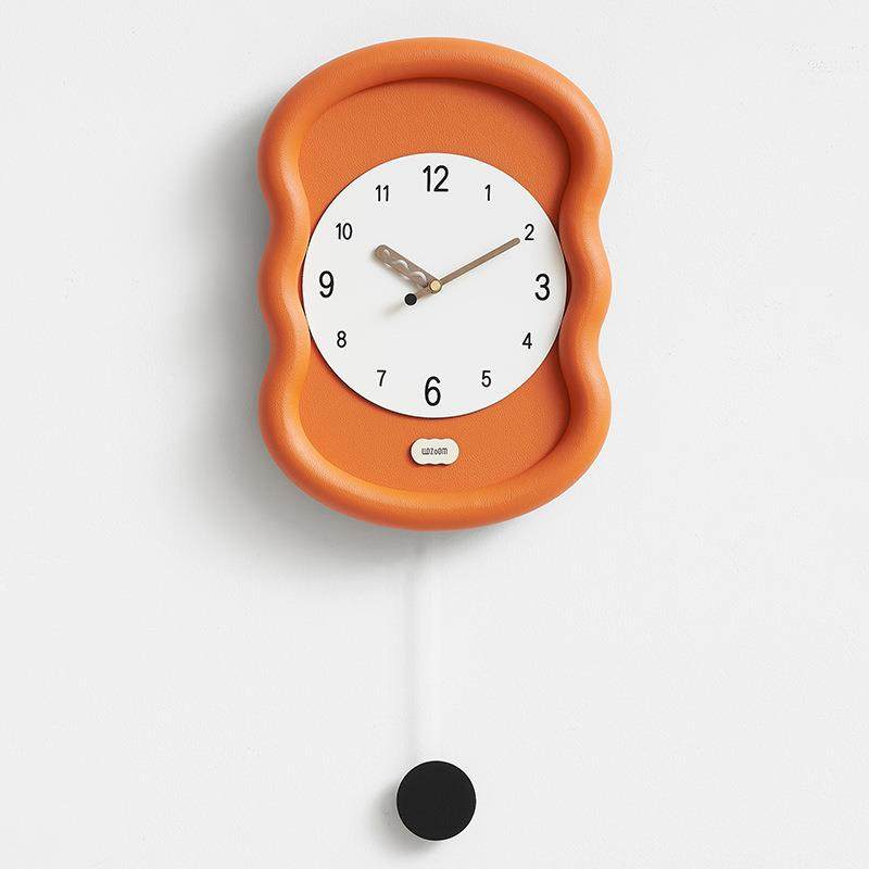 wozoom屋准免打孔钟表现代简约家用客厅挂钟玄关时钟创意艺术座钟