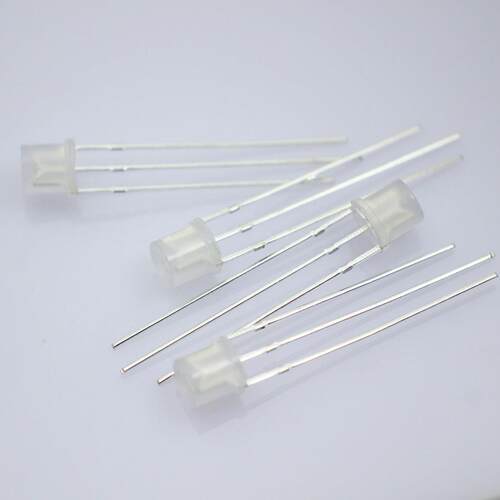 F5/5mm平头红绿红蓝红翠绿雾状共阴共阳双色直插led灯珠指示灯