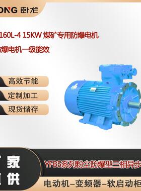 YFB5-160L-4 15KW 煤矿专用防爆电机 粉尘防爆电机一级能效