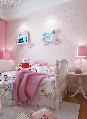 环星FUC通星月儿童房间壁纸无纺布亮男孩女孩卧室卡公主保墙纸