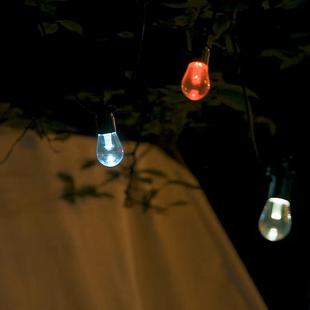 爆院款 饰智能1灯串 智防能调QHH光调色灯串户外S4水LED灯庭装