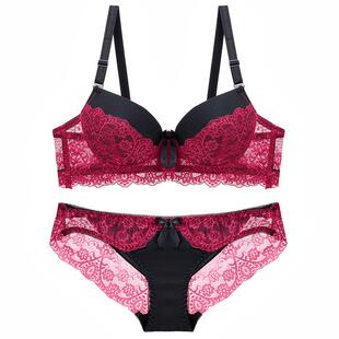 Set Hollow Out Sexy Briefs Bra Thin Underwear Lace