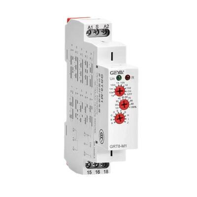 现货Geya多功能时间继电器GRT8-01单延时延时继电器