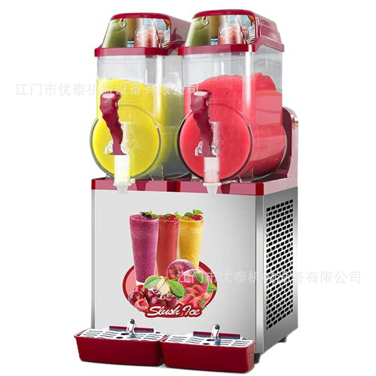 商用雪融机单缸双缸三缸雪泥机家用餐厅全自动雪融机冰沙机饮料机