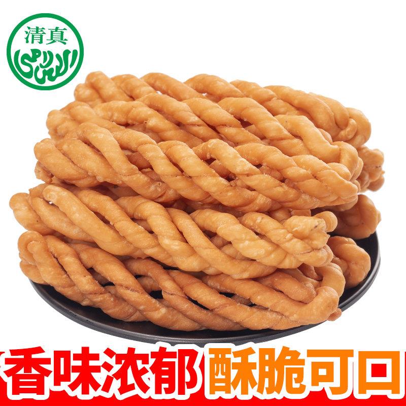 老式手工大麻花河南特产手搓传统咸麻花酥脆油炸休闲小零食