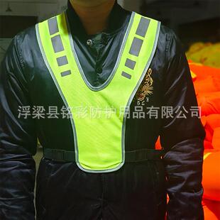 新款直销外贸反光马甲背心安全引导员反光衣骑行道路施工紧急情况