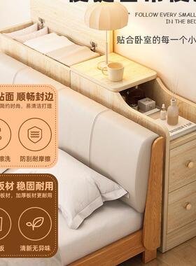 极窄床头柜大容量可坐落地柜子简约现代简易小型储物柜卧室飘床柜