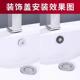 洗面盆溢水孔装 饰盖卫生间洗脸盆漏水塞防虫防臭防溢水塞堵头配件