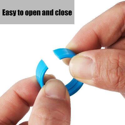 100Pcs Five-color Mixed Bird Chicken Hen Foot Ring Inner